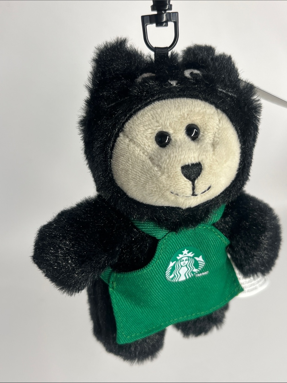 NWT 2026 Starbucks Halloween Black Cat Bearista Plush Keychain